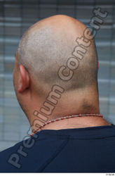 Head Man White Casual Overweight Bald Street photo references